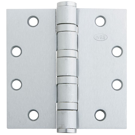 IVES Ball Bearing Butt Hinge, 4-1/2" x 4-1/2", Square, 626, NRP, Heavy 5BB1HW 4.5X4.5 626 NRP